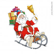 Nálepka na okno Santa 29x23 EUROFIDES